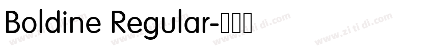 Boldine Regular字体转换